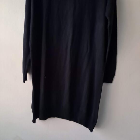 Collusion Turtleneck Sweater Dress Long Sleeve Mini Shift Pullover Black Size 12 - Picture 8 of 12